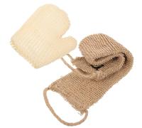 Abaodam Guanto Esfoliante in Juta Leggero per Bagno e Doccia Set 1 Pezzo Doppia Funzione per Scrub Corpo e Rimozione Cellule Morte