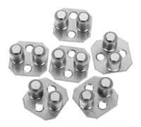 Abaodam Guide per Porte Scorrevoli in Acciaio Inossidabile Argento 6 Pezzi Funzionamento Fluido e Montaggio senza Soluzione di Continuità per Porte da Fienile