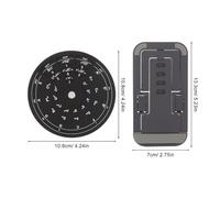 Abaodam Guitar Circle Of Fifths Chord Trainer in Alluminio con Manopola Rotante per Apprendimento Rapido Scale e Accordi Strumento Portatile per Pratica Chitarra Aiuto Didattico per