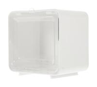 Abaodam Home Sticker Box Scatola Decorativa per Adesivi e Nastro, Contenitore Mini in Pp Bianco, Leggera e Facile da Pulire, per Scrivania e Party Favor