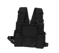 Abaodam Imbracatura Per Radio Al Petto Tasche Multiple Supporto Per Radio Bidirezionali Per Escursionismo e Attività All