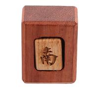 Abaodam Indicatore del Vento Mahjong in Legno Naturale Colore Caffè, Accessorio per Mahjong Cinese e Americano, Design Tradizionale per Dealer e Appassionati di Gioco da Tavolo