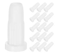 Abaodam Inserti per Rotelle Culla 50 Pezzi in Plastica Bianca Boccole di Ricambio per Stelo Sedia e Mobili in Legno Protezione Pavimento e Montaggio Rapido per Arredi