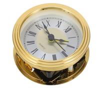 Abaodam Inserto per Testa di Orologio Rotondo in ABS Oro, Movimento Logico Versatile e Facile da Regolare, Adatto Come Pezzo Decorativo o Orologio da Comodino Vintage