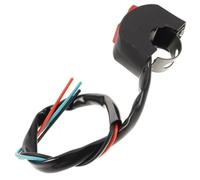 Abaodam Interruttore Luci Moto 4 Pezzi per Manubrio Funzione Doppio Flash e Commutatore Led, Materiale Plastico e Metallo, per Guida Sicura su Strada