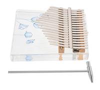 Abaodam Kalimba Strumento Musicale Pianoforte Dita Creativo per Principianti Design Floreale e Portatile per Alleviare lo Stress Lavorativo