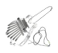 Abaodam Kalimba Trasparente Tasti Mini Pianoforte Leggero e Portatile Strumento Musicale Per Principianti Suono Vivace e Moderno Design