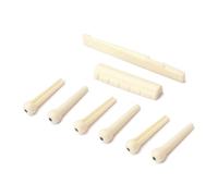 Abaodam Kit Accessori per Chitarra Folk con Ponte in Legno, Sella, Capotasto, Perni e Bastone Pickup, Leggero e Facile da Trasportare per Strumenti Acustici