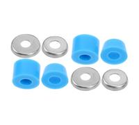 Abaodam Kit Boccole per Skateboard Pu Blu Cuscinetti Ammortizzatori Antivibrazione, Supporti per Camion Longboard e Rondelle di Ricambio per Guida Urbana e Discesa