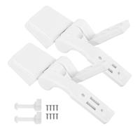 Abaodam Kit Cerniere per Sedile Wc con Bulloni e Dadi Bianco in ABS | Montaggio Facile, Pezzi Leggeri per Riparazione Rapida, Aiuta a Prolungare la Vita del Sanitario