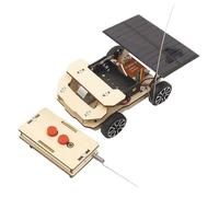 Abaodam Kit Giocattolo Auto a Energia Solare in Legno, Giocattoli Solari Fai da Te senza Batteria, Set Educativo per Sviluppo Manuale e Gioco Genitore-figlio