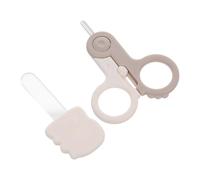 Abaodam Kit Manicure Ragazzo Ragazza Forbicine Sicure per Ragazzo Ragazza, Impugnatura Comoda in Abs e Acciaio Inossidabile, Limetta in Vetro, la Cura delle Unghie a Casa