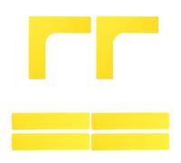 Abaodam Kit Marcatori Linee per Campi da Tennis e Pickleball Portatile Giallo, Set di Marcatura Confini Multisport Resistente ai Raggi UV per Uso all’Aperto e Allenamento Professionale