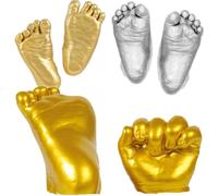 Abaodam Kit per Calco Della Mano Del Bambino in 3d, Kit Fai da Te per Calco Dell'impronta Della Mano Del Neonato, Kit per Calco Del Piede in Gesso per Il Baby Shower E L'anniversario