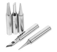 Abaodam Kit Punte di Ricambio per Saldatore 5 Pezzi in Rame per Stazione di Saldatura Alta Efficienza di Trasferimento Calore Adatto a Saldature Elettroniche e Uso Domestico