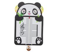 Abaodam Lavagna Bianca Pentagramma e Schede Didattiche Musicali Per Bambini Principianti Strumento Educativo Portatile a Tema Panda Per Apprendimento Teoria Musicale a Casa e Scuola