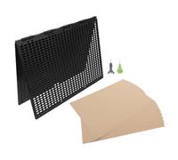 Abaodam Lavagna Braille per Esercizi con Penna Stilo Braille Kit di Scrittura Portatile con Tastiera Righe e Celle Lavagna per Insegnamento della Matematica per Ipovedenti