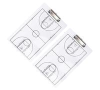 Abaodam Lavagna per Allenatore Basket 2 Pezzi in Pvc Cancellabile a Secco, Tabellone Portatile per Partite e Strategie di Pallacanestro, Strumento per Formazione e Comunicazione Sportiva