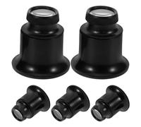 Abaodam Lente D’Ingrandimento 20X per Riparazione Orologi Fascia Testa Regolabile Set 5 Pezzi per Ispezione Movimento Orologio e Lavoro Gioielliere Professionale