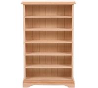 Abaodam Libreria in miniatura scala 1:12, mobili per casa delle bambole, libreria in legno grezzo, accessorio per biblioteca per amanti delle miniature fai da te e hobbisti