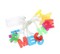 Abaodam Luci Decorative a Stringa Scritta Buon Natale per Feste | Alimentazione a Batterie Aa, Filo di Rame e Plastica, Atmosfera Festiva, Decorazione per Allestimenti