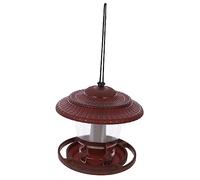 Abaodam mangiatoia per uccelli semi selvaggio piccolo sugna sospeso mangiatoie per uccelli per l'impiccagione esterna alimentatore mangiatoie per uccelli da esterno Birdfeeder p.s Marrone