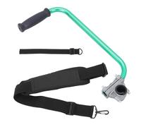 Abaodam Manico Ausiliario Regolabile per Decespugliatore con Tracolla Verde, Accessorio per Tagliabordi da Giardino Ergonomico, Impugnatura di Supporto per Cura Prato Compatibile