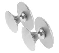 Abaodam Maniglie a Ventosa Autoadesive in Acciaio Inox 2 Pezzi, Mini Maniglie per Porte Scorrevoli e Vetro Doccia, senza Foratura per Armadi e Frigorifero, Installazione senza Danni