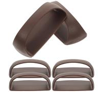 Abaodam Maniglie Adesive per Mobili 6 Pezzi Ergonomiche Marroni Antiruggine per Porte Scorrevoli e Armadi Resistenti per Mobili da Cucina e Pensili