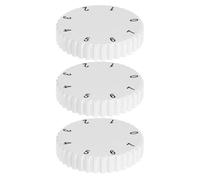 Abaodam Manopola Termostato Frigorifero in Plastica Bianca 3 Pezzi Controllo Preciso della Temperatura per Sostituzione e Uso Multifunzionale a Casa