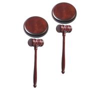 Abaodam Martello da Asta in Legno Base Marrone, Design Semplice ed Elegante, Uso Versatile e Facile da Riporre, per Riunioni e Presidenti di Club