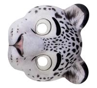 Abaodam Maschera da Animale Eva Leopardo delle Nevi per Carnevale e Halloween, Design Unico e Confortevole, Traspirante e Adatta per Adulti in Feste e Celebrazioni