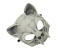 Abaodam Maschera da Cosplay Cranio di Pecora Beige in Pu Durevole e Resistente per Festa in Maschera e Carnevale Unica e Spaventosa per Uomo e Donna
