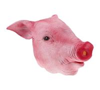 Abaodam Maschera da Maiale Rosa per Halloween e Feste in Maschera, Realizzata in Ps e Poliestere, Accessorio Speciale e Inquietante per Cosplay e Performance di Ballerini