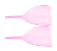 Abaodam Mascherine Protettive per Viso da Parrucchiere 2 Pezzi Trasparenti con Manico, Scudi Antipolvere Leggeri Ergonomici per Uso Professionale e Domestico Contro Irritazioni da Lacca