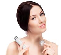 Abaodam Massaggiatore Viso Lifting Elettrico Ergonomico Tecnologia Elettroplaccata Abs e Impugnatura Confortevole per Uso Quotidiano a Casa