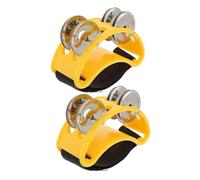Abaodam Materiale Stabile Foot Bell Shaker 2 Pezzi Foot Tambourine Per Musica Versatile E Pratica Del Ritmo