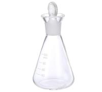 Abaodam Matraccio Tappo in Vetro 100ml Resistente Alte Temperature Scala Serigrafata per Chimica e Applicazioni Scientifiche di Laboratorio Stili multipli