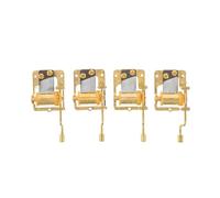 Abaodam Meccanismo Musicale Carillon a Manovella 4 Pezzi Placcato Oro Brani La Città Incantata e Elisa', Ricambio Movimento Manuale Restauri e Appassionati Fai da Te