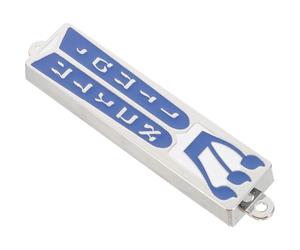 Abaodam Mezuzah Rotolo della Torah e Simboli Ebraici, Custodia in Lega di Zinco 94X20Mm, Decorazione per Porta e Finestre
