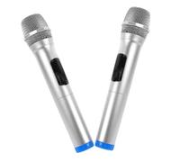 Abaodam Microfono Giocattolo 2 Pezzi per Bambini Falsa in Abs Leggero, Design Realistico per Attività di Gioco di Ruolo e Sviluppo Comunicazione