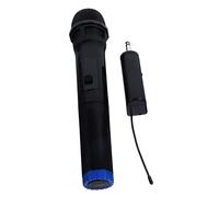 Abaodam Microfono Wireless Portatile Nero Trasmettitore Ricevitore per Karaoke Outdoor Famiglia e Eventi Microfono Palmare Leggero e Compatto per Canto e Registrazione