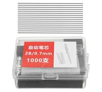 Abaodam Mine per Matita Meccanica 0,7mm 2b in Resina Nero, 1000 Pezzi Compatibili, Facili da Installare per Disegno e Materiale Scolastico