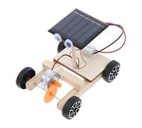 Abaodam Mini Auto Solare Diy Legno Kit Educativo Per Da Assemblare Sviluppa Creatività e Abilità Pratiche Per Ragazzi e Ragazze