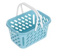 Abaodam Mini Cestino Portaoggetti in Plastica Blu Accessorio Decorativo per Casa delle Bambole Riproduzione in Miniatura per Giochi di Ruolo e Scene Creative