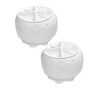 Abaodam Mini Lavatrice Automatica Portatile 2 Pezzi con Ventosa USB in Plastica Resistente, Lavatrice Elettrica per Bucato Delicato, per Camper, Casa, Viaggi e Appartamenti