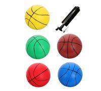 Abaodam Mini Palloni da Basket per Bambini Set 6 Palline Gonfiabili Morbido per Attività Gruppo e Feste in Piscina Adatto per Bambini e Compleanni