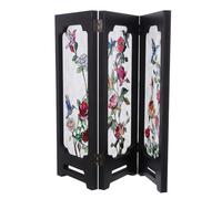 Abaodam Mini Paravento Pieghevole da Tavolo con Design 3d Cinese in Acrilico Divisorio a 3 Pannelli per Zone Private, per Uffici