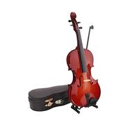 Abaodam Mini Violino in Legno Con Aspetto Vivido Decorazione Per La Casa E Lufficio Accessori Per La Fotografia
