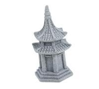 Abaodam Miniatura Pagoda Sandstone Resistente Statua Padiglione Decorativa Leggera per e Micro Paesaggio da Te e Realistico